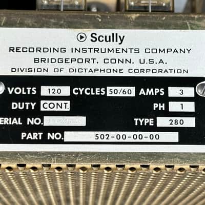Vintage Scully 280 2 Track Reel to Reel Tape Recorder Machine image 21