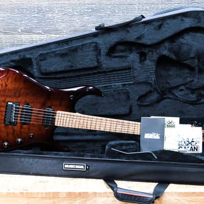 Ernie Ball Music Man JP15 John Petrucci Amber Waves Quilt Electric Guitar w/Case image 11