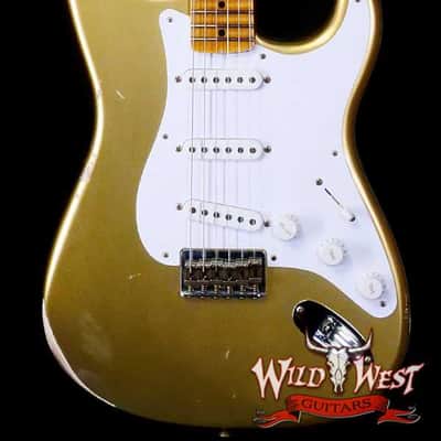 Fender Custom Shop Limited Edition 70th Anniversary 1954 Hardtail Stratocaster Relic Aztec Gold 7.30 LBS image 1