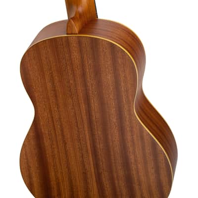 Ortega R133-7 Family Series Pro Solid Spruce Top Nato Neck Nylon 7-String Classical Acoustic Guitar w/Gig Bag image 11