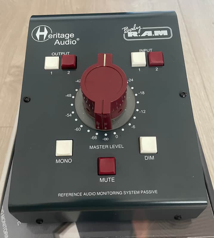 Heritage Audio Baby RAM Passive Desktop Monitor Controller 2020 - 2021 - RAF Blue Grey image 1