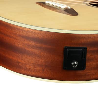 Ortega D7CE-5 Deep Series 7 Spruce Top Mahogany Neck Medium Scale 5-String Acoustic-Electric Bass Guitar image 14