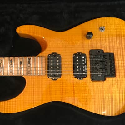 Jackson Custom Shop 1998 1-Piece Solid Flame Maple Body, Strat Headstock image 1