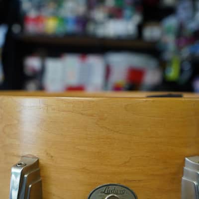 1940 Ludwig & Ludwig USA Chicago 6.5x14" Maple/Poplar Snare Drum - Satin Natural Maple image 5