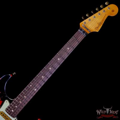 2026 Fender Custom Shop Black Lightning Stratocaster Floyd Rose HSS Rosewood Board Heavy Relic Candy Tangerine 8.05 lbs image 4