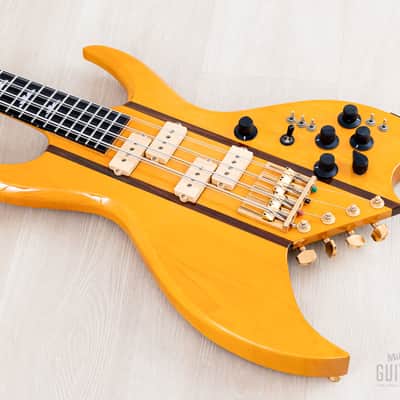 1991 BC Rich Bich 8-String Vintage Neck Through Bass Natural w/ Case, Japan NJ image 10