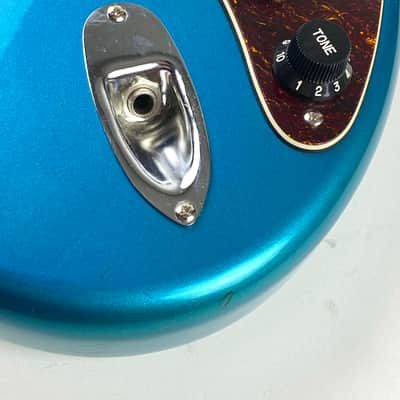Fender Strat 1989 - Lake Placid Blue - Made in Japan. Dragonfire Pro Series  HSS set up installed.Original white guard S/S/S with factory electronics included. image 5