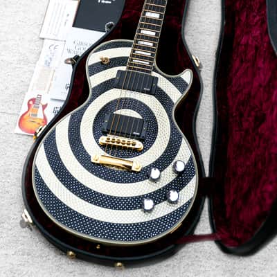 2009 Gibson Zakk Wylde Les Paul Custom Bullseye UNPLAYED Swarovski Crystals and Gold image 7