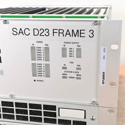 Studer D23m I/O System w/ A-Link HD Card, Fan Module, and Filter Module CG01BZN image 4