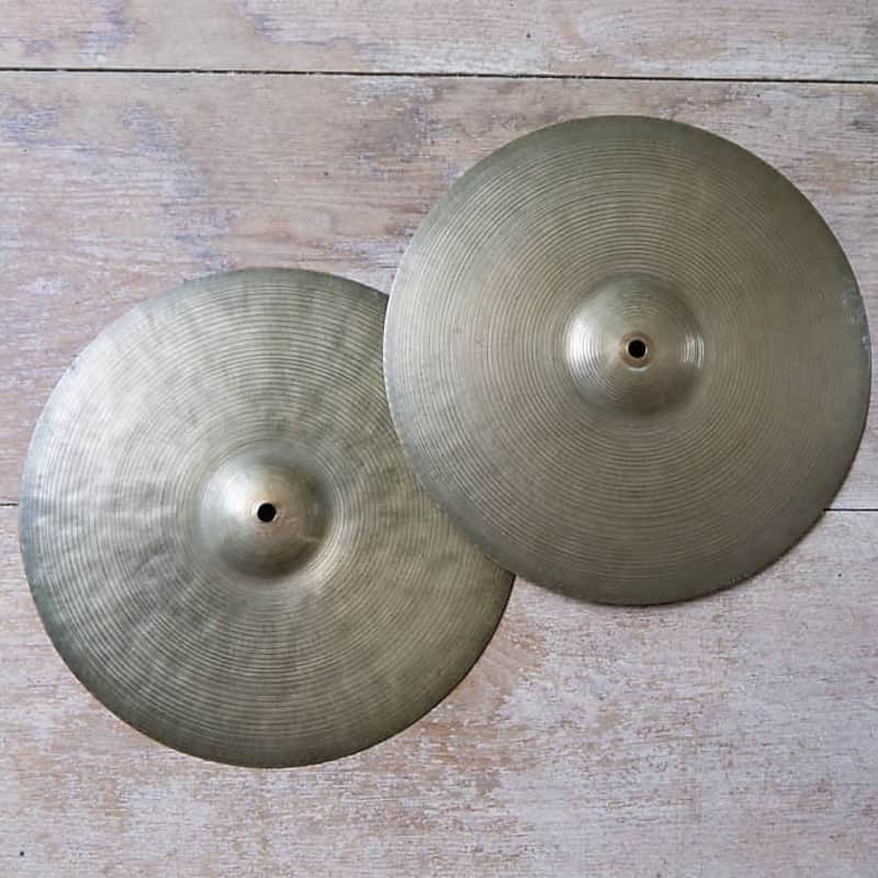 K. Zildjian 13" Intermediate Stamp Hi-Hat Cymbals (Pair) 1959 - 1966 image 1