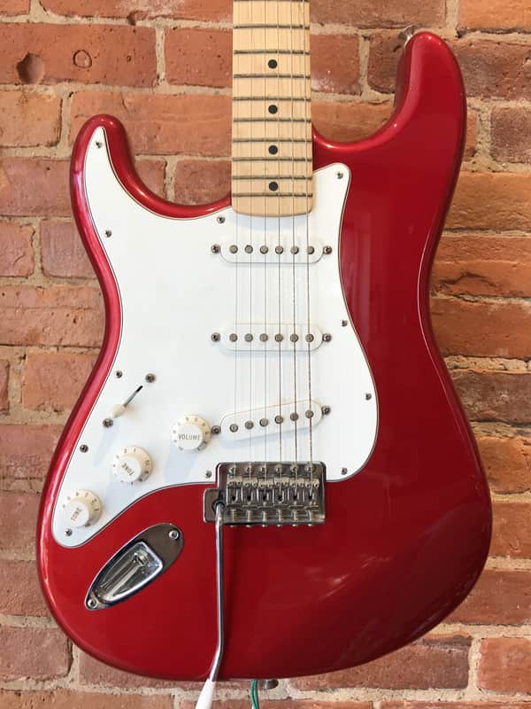 Fender Stratocaster Left Handed Made in Mexico Red | Reverb