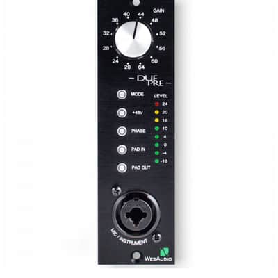 WesAudio DUE-PRE 500 Series Mic / Instrument Preamp Module