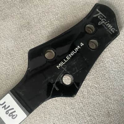 Black Tagima 4 String Bass Maple Neck, Rosewood Fingerboard image 11