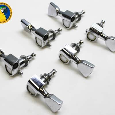 Schaller 3x3 Tuners Set 70s - Chrome **From a 1977 Gibson Les Paul Deluxe Pro** image 1