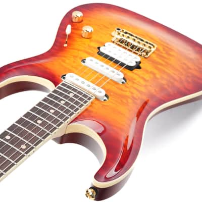 Suhr Standard Custom Carve Top Aged Cherry Burst image 10