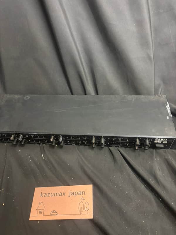 Kawai EQ-8 8 Channel Parametric Equalizer Rack Missing Button Cap Tested image 1