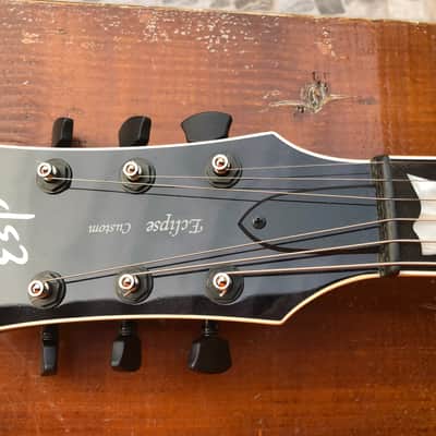 ESP Kiso Custom Shop Eclipse CTM 2009 See-thru Black image 14