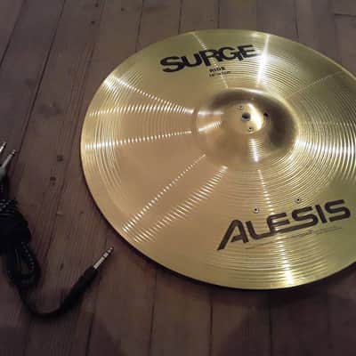 ALESIS SURGE 16" Metal Electronic Ride Cymbal & Cable - Very Clean & Works Great ! image 1