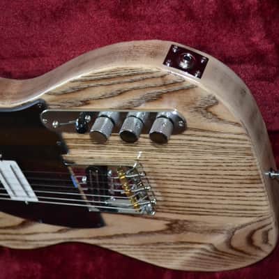 Custom Build Tele-Style HH Guitar - Barnwood Stain Finish image 10