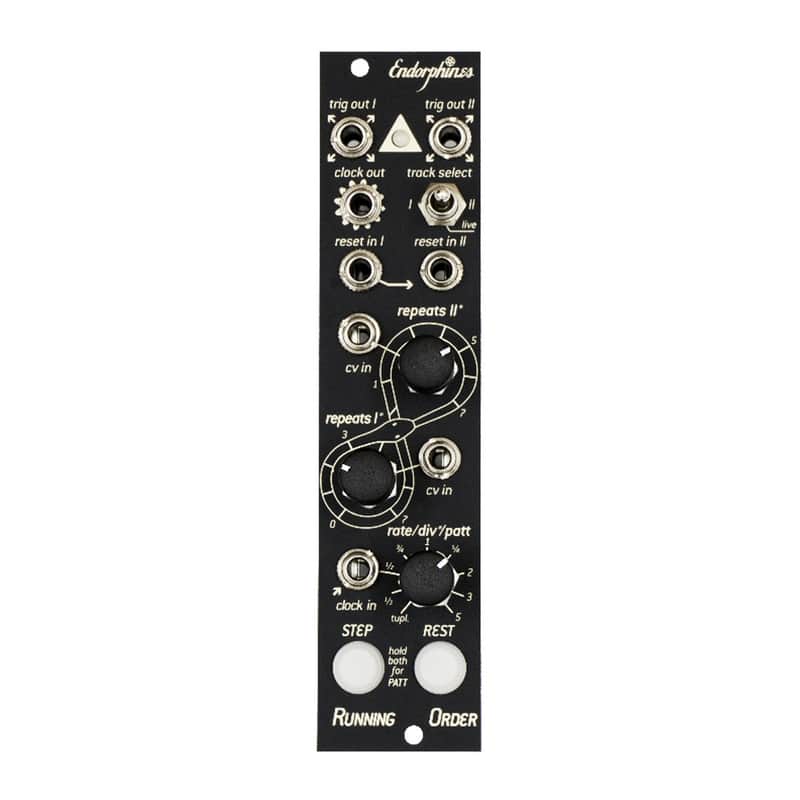 Endorphin.es Running Order Eurorack Trigger Sequencer 3U Module (Black) image 1