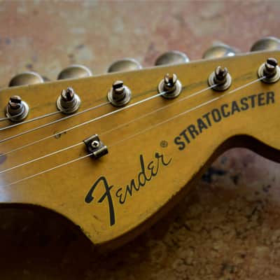 American Fender Custom Stratocaster Relic Nitro Faded Pink Sparkle image 19