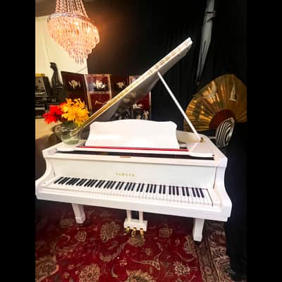 Acoustic luxury: White Yamaha G3 Grand piano image 2