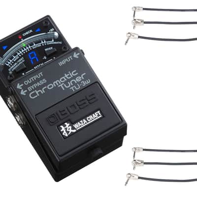 Boss TU-3W Chromatic Tuner WAZA CRAFT + 2x Gator Patch Cable 3 Pack image 1