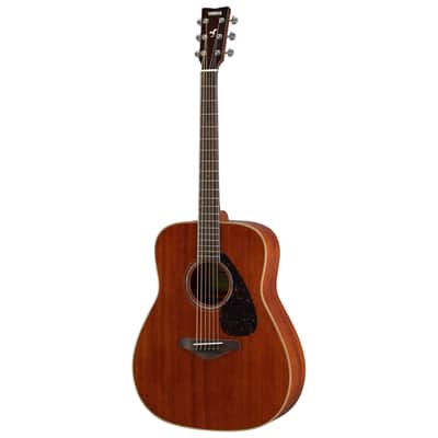 Yamaha FG850 Acoustic Guitar, Solid Mahogany Top, Natural image 3
