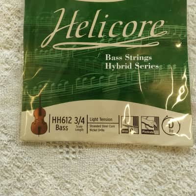 D'Addario Helicore Hybrid Bass Single D String, 3/4 Scale, Light Tension image 1