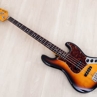 1988 Fender Jazz Bass ‘62 Vintage Reissue JB62-60 Sunburst, Japan MIJ Fujigen image 11