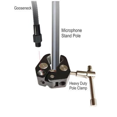 AMERICAN RECORDER 6" Recording Pop Filter with 12 inch gooseneck image 4