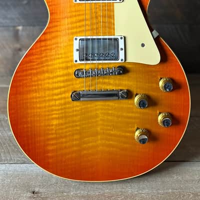 Gibson Custom 1960 Les Paul Standard Reissue, VOS 8.15 LBS!! - Tangerine Burst 06037 image 5