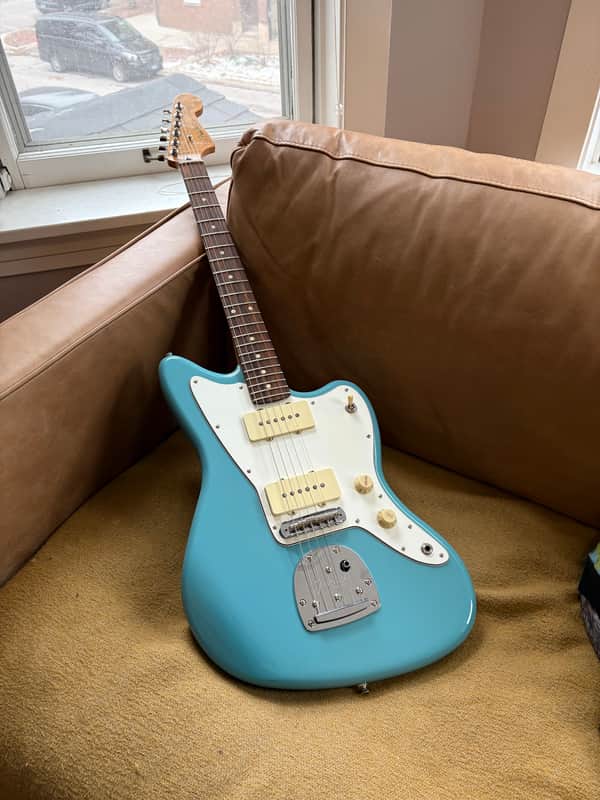 Upgraded Fender Player II Jazzmaster - Aquatone Blue