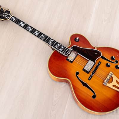 1970 Gibson Super 400 CES Vintage Archtop Electric Guitar Sunburst w/ T Tops, 1 11/16" Nut image 12