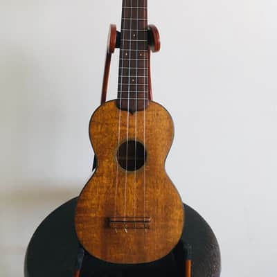 Vintage Martin Style 1K Koa Soprano Ukulele with Case image 1