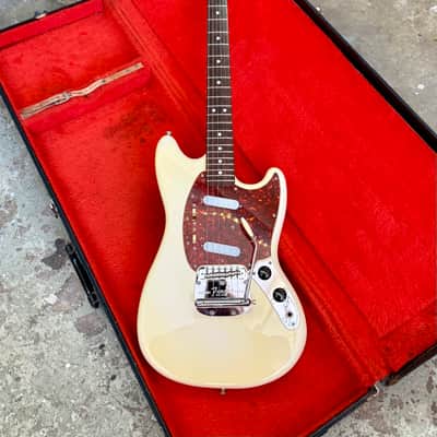 MIJ Fender MG66 Mustang 1995 - Olympic white original vintage fujigen Japan image 4