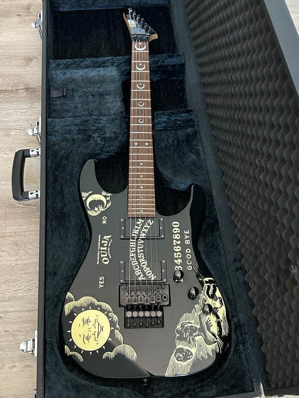 ESP KH-2 Ouija Kirk Hammett Signature 1990's - Black with Ouija Graphic