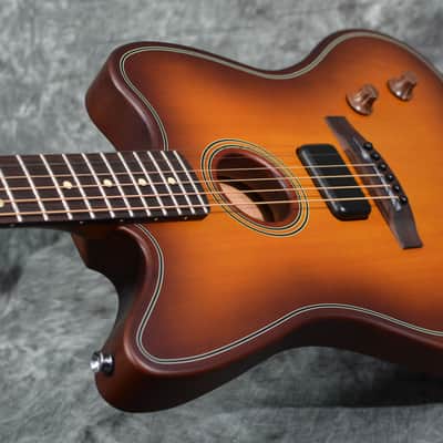 Fender Acoustasonic Standard Jazzmaster Honey Burst w/ FREE Same Day Shipping image 5