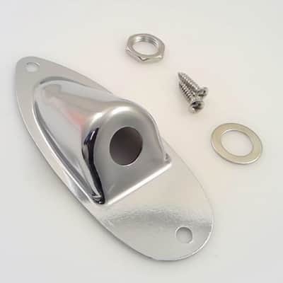 True Custom Shop® Deluxe Chrome Jack Plate for Fender Strat for USA & Import NEW image 2