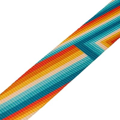Genuine Fender Retro Series Guitar Strap, Rainbow image 3