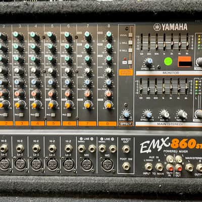 Yamaha EMX 860 ST Powered Mixer - 8 channel, 3x200W, 400W bridged