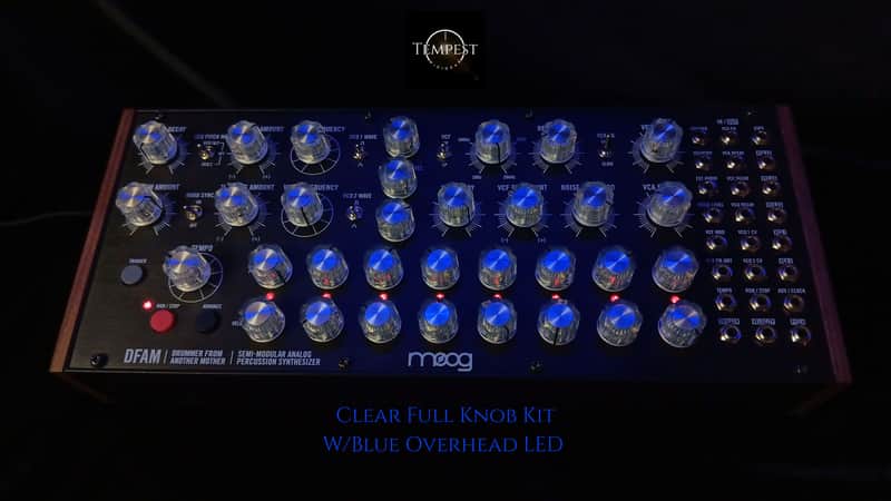 33-Piece Moog-Inspired Aftermarket DFAM Full Knob Kit New Production - Clear/Aluminum image 1