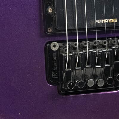 Fernandes FR-55 Revolver MIJ Electric Guitar Metallic Purple Floyd Rose 24 Fret image 8