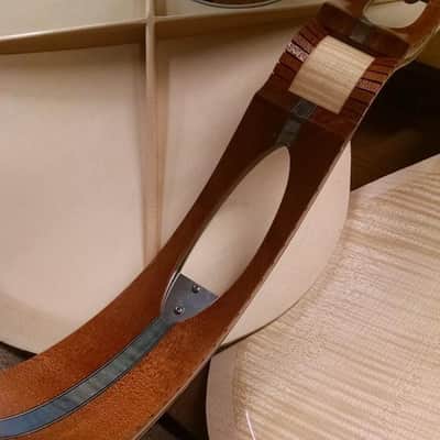 2015 Mirabella Oval Hole Archtop Blue Sunburst with Side Trapdoors image 7