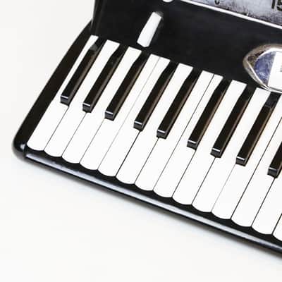 1950s Universal Electric Accordion Rare Stereo Model Vintage with Original Case Made in Italy image 10