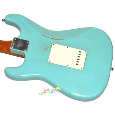 Fender Custom Shop Fat '64 Journeyman Relic Stratocaster with Brazilian Rosewood Masterbuilt by Andy Hicks 2024 - Daphne Blue image 3