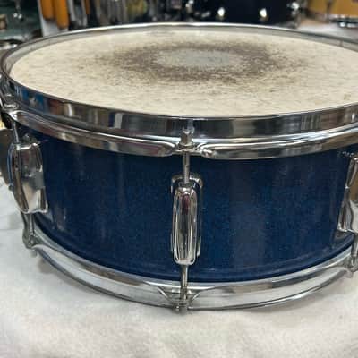 Sorento 5X14" Snare Drum (9164-12234) 60's - Blue Sparkle image 5