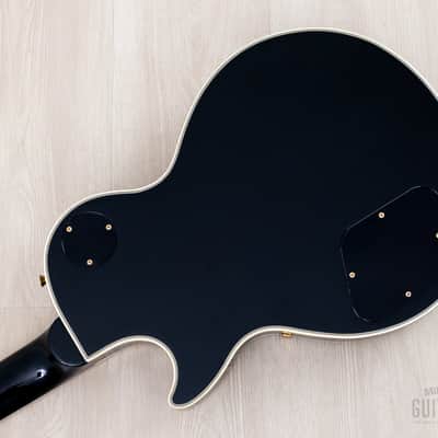 2000 Epiphone by Gibson Les Paul Custom Black Beauty LPC-80 w/ Case & Open Book Headstock, Japan Fujigen image 14