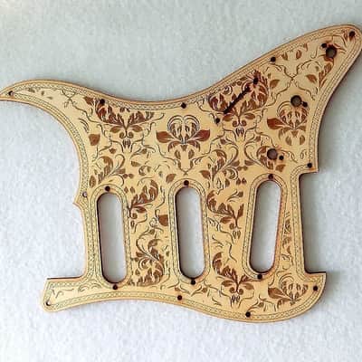 SSS Guitar Strat Style Maple Wood Pickguard Scratch Plate image 2