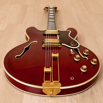 1993 Epiphone Sheraton Vintage Guitar Cherry, 100% Original w/ Case, Japan Terada image 13